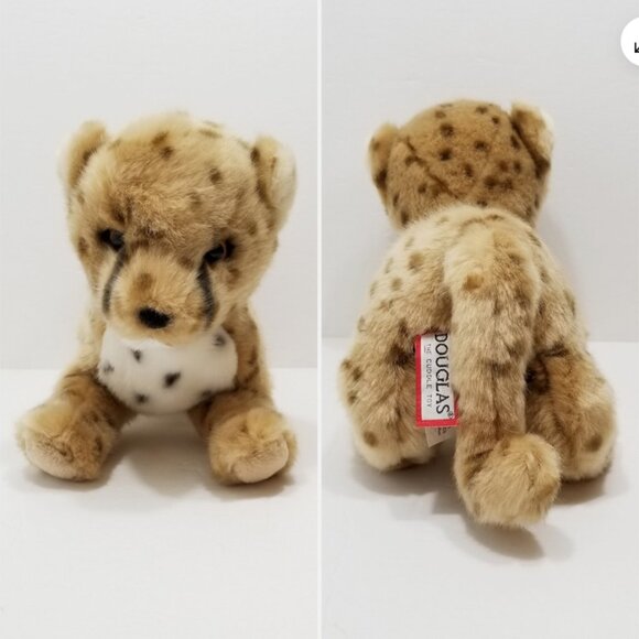 DOUGLAS Chillin' Cheetah Cub Plush Toy 6621E1M - Picture 3 of 9